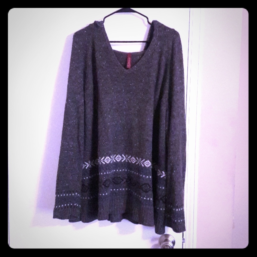 Gray cotton hoodie